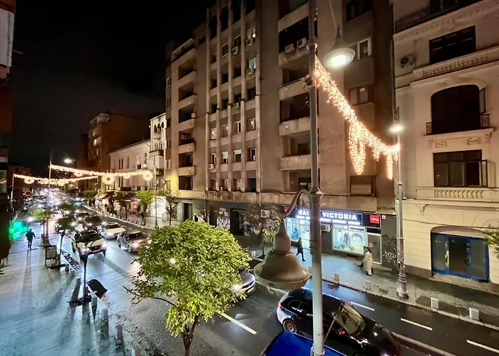 شقة Calea Victoriei Luxe - Elegant With Balcony *